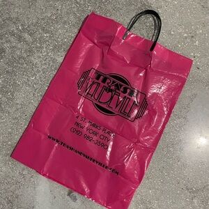 Pink Vintage Trash and Vaudeville Shopping Bag punk goth alt nyc